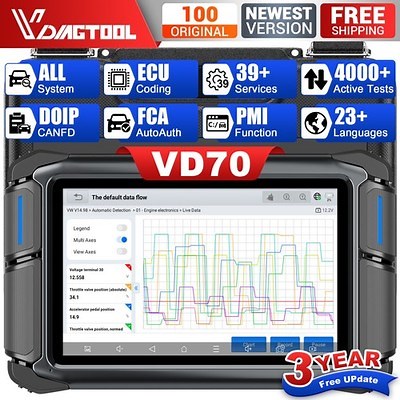 🔥VDIAGTOOL VD70 Car Bidirectional OBD2 Scanner Auto Diagnostic Tool All System  | eBay