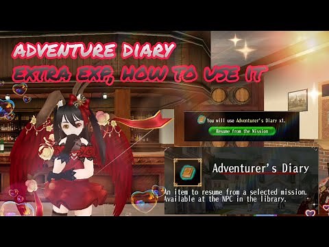 toram online - recomendation how to use adventure diary for instant lvl up trick - yusagi