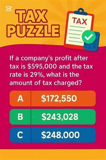 Accounting Quiz | Tax Puzzle Challenge