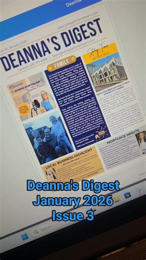 Deanna Powell on Instagram: "Whew! It feels good to have my January issue of "Deanna's Digest" newsletter finished and ready to print. If you want a copy, message me your email and I'll send you a digital copy! #IntrepidHomeTeam #intrepidstorytelling #kingcountyrealestate #snohomishcountyrealestate #piercecountyrealestate #kitsapcountyrealestate"