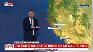 92K views · 1.2K reactions | The tsunami warning in California has reportedly been lifted after a 7.0 magnitude earthquake at 11 o’clock local time. Watch the full episode at SkyNews.com.au/Stream | Sky News Australia | Facebook