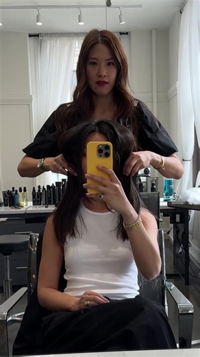 Soft Layered Blunt Lob Haircut Transformation | NYC Salon