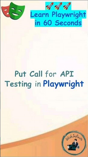 Playwright Tutorial | Put Call For API Testing with Playwright #playwright