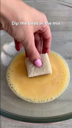 Cinnamon roll french toast bites! Tutorial