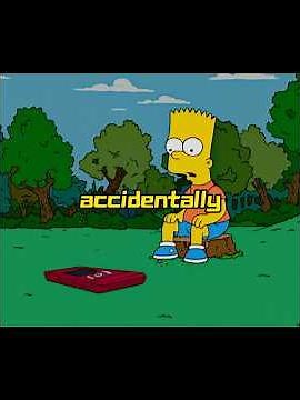 Bart found a mobile phone.#thesimpsons