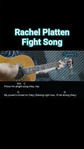Rachel Platten - Fight Song Guitar Chords Lyrics #shorts