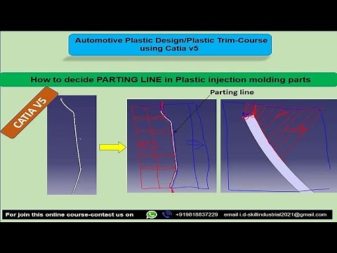 Parting line | Catia v5| Plastic injection moulding part