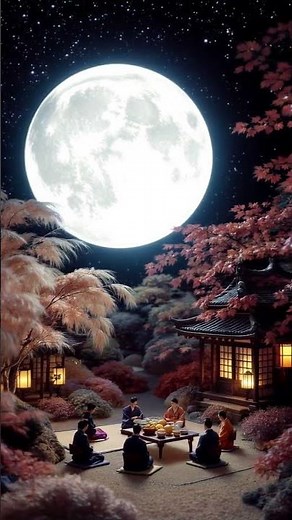 Discover the Magic of Tsukimi: Japan's Moon Viewing Festival #shorts