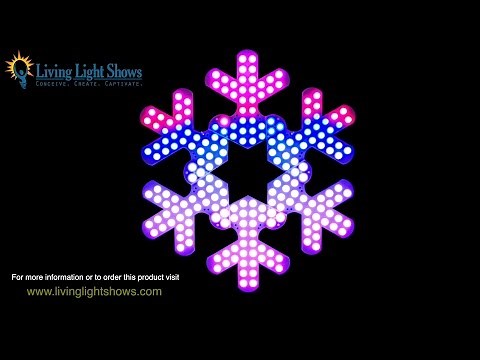 Living Light Shows - Pixel MegaFlake 48" Demonstration w/QuickPix Pro Pixels