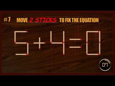 Matchstick Puzzle | Matchstick Logic Puzzles | Matchstick Tricks#BrainGames #MatchstickChallenge