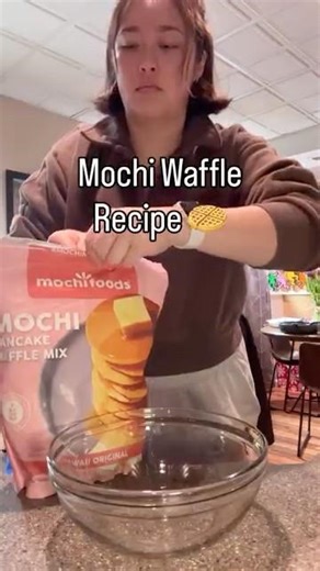 Mochi waffle recipe