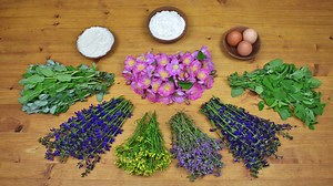 Medieval Pancakes with Wild Flowers