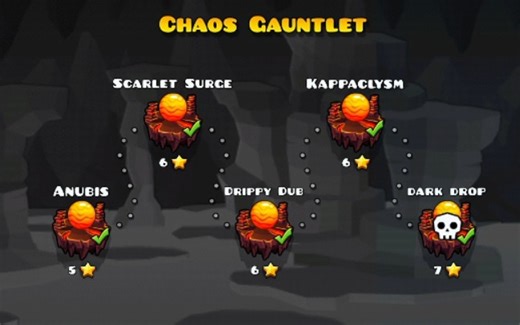 【几何冲刺】 混沌岛 Chaos Gauntlet 全流程