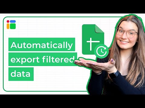 How to automatically export filtered data to other spreadsheets?