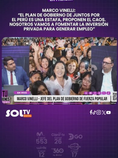 Crítica al plan de Roberto Sánchez: Marco Vinelli responde