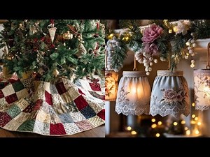 Shabby Chic Christmas Farmhouse Decor 2025 | DIY Vintage Holiday Ideas on a Budget