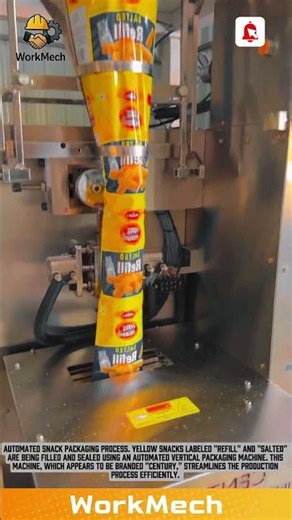 Automated Snack Packaging Process! The Super-Fast "Century" Machine #workmech #industrialmachinery