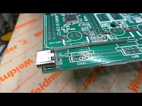 PCB assembly for AgOpenGPS: soldering the USB-C receptacle