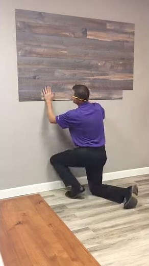 DIY Stick On Wood Wall Plank System