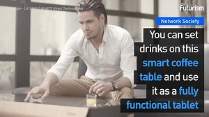 72K views · 45 reactions | Meet the most advanced coffee table you've ever seen. Oh, and it's also powered by Microsoft. | Futurism Food | Facebook