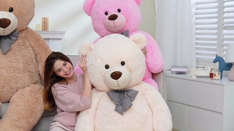 MorisMos Giant Teddy Bear 55" Stuffed Animal Soft Big Bear Plush Toy
