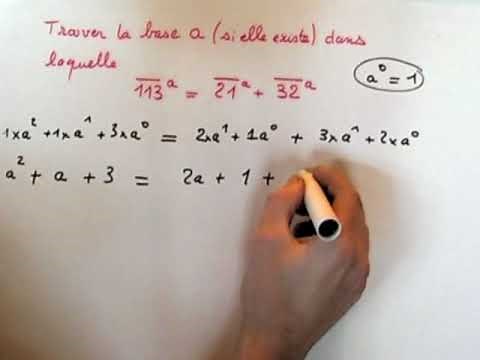 EXERCICE TYPE CRPE : recherche d'une base : arithmétique