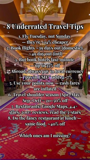 8 underrated travel tips that save real money (with the data)