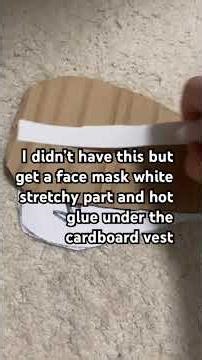 Cardboard vest tut!⚠️