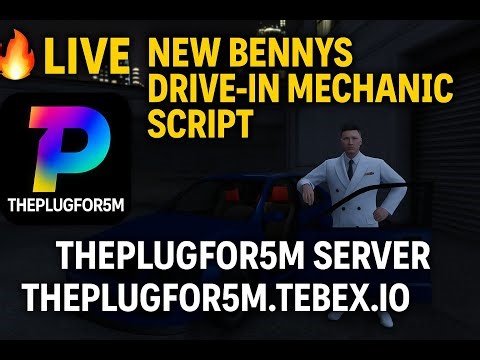 🔥 LIVE FiveM RP – Testing the NEW Benny’s Mechanic Script! 🚗💨 | THEPLUGFOR5M - QBCore Server.