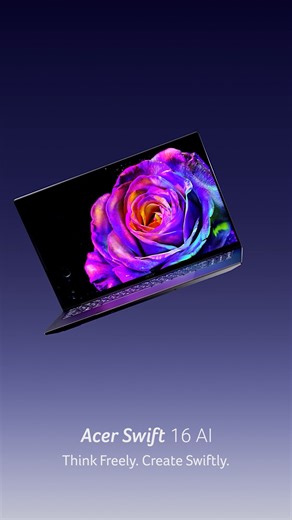 Představujeme NOVÝ vlajkový model #AcerSwift16 AI 🌟 Tento notebook z hliníku s procesory Intel Core Ultra X9 přináší novou dimenzi kreativity díky největšímu haptickému touchpadu na světě a živému 3K OLED displeji 😍 #AcerNewProduct https://www.acer.com/acer-swift-16-ai | Acer Czech Republic & Slovakia