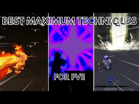 Maximum Technique tierlist + Showcase | Jujutsu Infinite