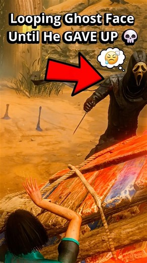 Looping Ghost Face until he GAVE UP! 💀 #dbd #deadbydaylight #shorts
