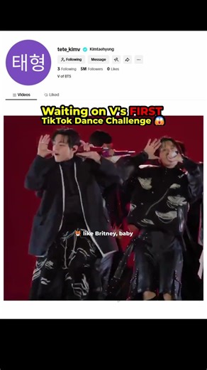 Waiting for V's 1st Dance Challenge Post #taehyung #bts #shorts
