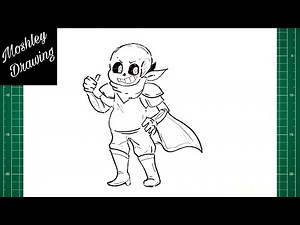 How to Draw Underswap Sans - Undertale