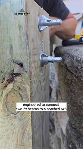 Love how fast these Thru Loks go in #decks #beam #thrulok #fastenmaster @FastenMaster