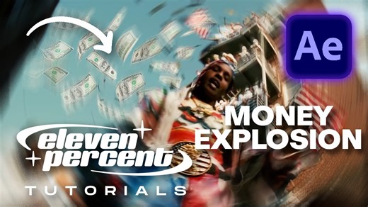 3D Dollar Bill Explosion Effect – A$AP Rocky ‘Riot’ Music Video Tutorial