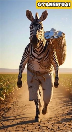 Rabbit saves his carrot plants from drying by watering them 😭 | #ai #shiny #save