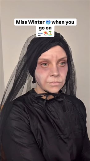 Andrea (Drea) Valls on Instagram: "Part 8: Miss Winter chats to Southern Hemmy… ⛱️🏝️🛫🥶 no awards to my props dept, but they were resourceful in making a ye olde fone out of a Stanley cup and shot measure… #sketch #actor #misswinter"