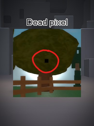 Dead pixel in Roblox? 😧 #fyp #fypppppppppppppp #glitch #robloxfyp #viral images credited to : @dwayneanthonyyy ( Bye mortals 👾, will be back in April 7 🐱 )
