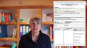 CRPE oral Épreuve de leçon en français : 1 Fiche de préparation de séance modèle vierge