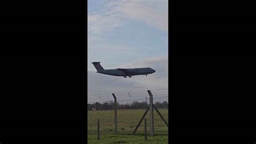 Largest US Air Force strategic airlifter lands in Mildenhall air base