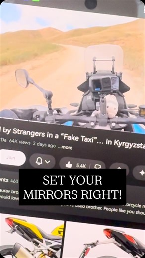 Yasir Mujtaba on Instagram: "How to set or adjust motorcycle mirrors.. ft. @wander.da"