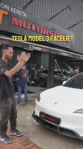 1.5K views · 31 reactions | Tesla Model 3 facelift first in malaysia! yang pasang CMST aerokit full carbon fiber, barang panas!, panas sangat sampai yang mampu sahaja yang pasang hehe  barang baru jee mendarat tak sampai 1 minggu custumer dha lock #tesla #teslamodel3 #ctmotorsport | CT Motorsport Premium Accessories | Facebook