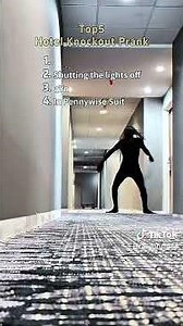 Hotel knockout prank