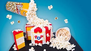 Gravity Defying Popcorn Cake! Full Video Tutorial: https://youtu.be/zlrwp6pWKIc | Cookies Cupcakes and Cardio