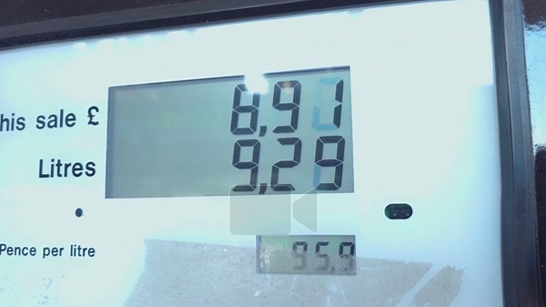 Rising fuel prices on petrol pump digital display with litres and cost numbers in close up. Energy crisis impact from war driving inflation and expensive gasoline at service station in UK market. Consumer budget pressure and global oil shortage Stock Video Footage - Alamy