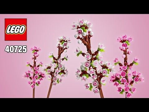 LEGO® Cherry Blossoms (40725)[430 pcs] Step-by-Step Building Instructions ‪@TopBrickBuilder‬