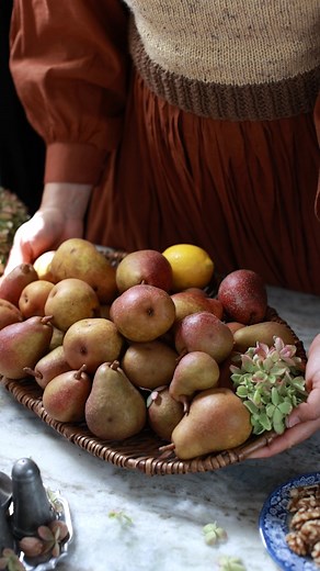Fruity crisps are wonderful breakfast items in my home and we prefer them more for breakfast than as dessert items. The crispy and buttery crust topping on spiced pears makes a cozy option for autumn and winter times. I usually prepare it the night before and bake it in the morning for breakfast. And the next day, my husband's top pick is always the leftover crisp for breakfast. Tip: Heat the leftovers in a toaster oven for better texture. And only use Bartlett or Bosc pears as they hold up the 