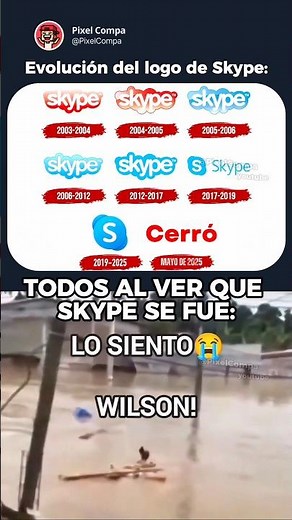 Evolución del logo de Skype ☁️😔