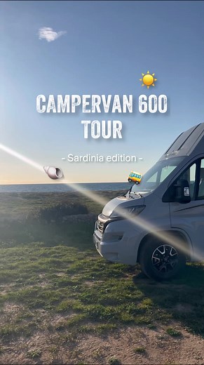Campervan 600 tour 🚌☀️ #bookyourfreedom #springroadtrip #springroadtrip #campinglife #springtravel #travelgram #sardinia #sardiniaexperience #roadtrip